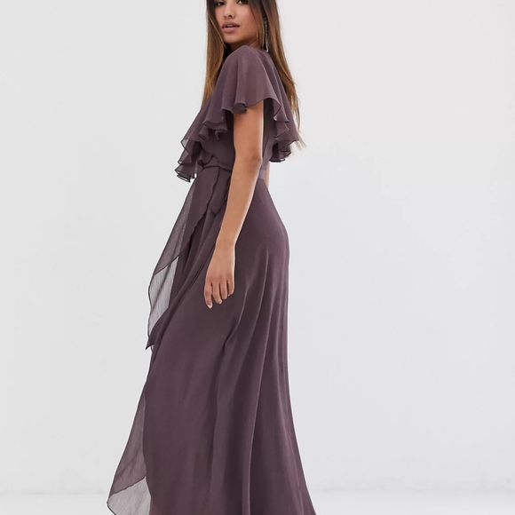ASOS design - purple mauve maxi dress - size 4 US - Picture 2 of 5